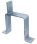 Zaun-befestigung um Regenrinne schwer verzinkt 124x100x124 mm mit Lippe